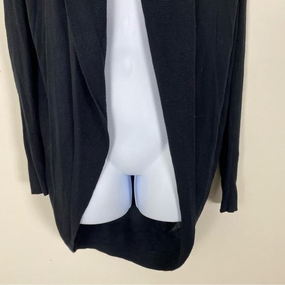 WHBM Black Knit Lightweight Open Front Cardigan Sweater Size XS business Casual - Picture 3 of 6